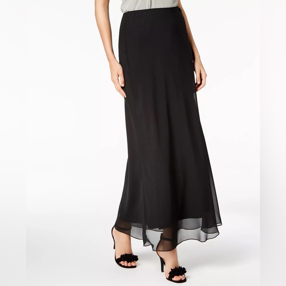 Adrianna Papell Chiffon Ball Gown Maxi Skirt Size 6P